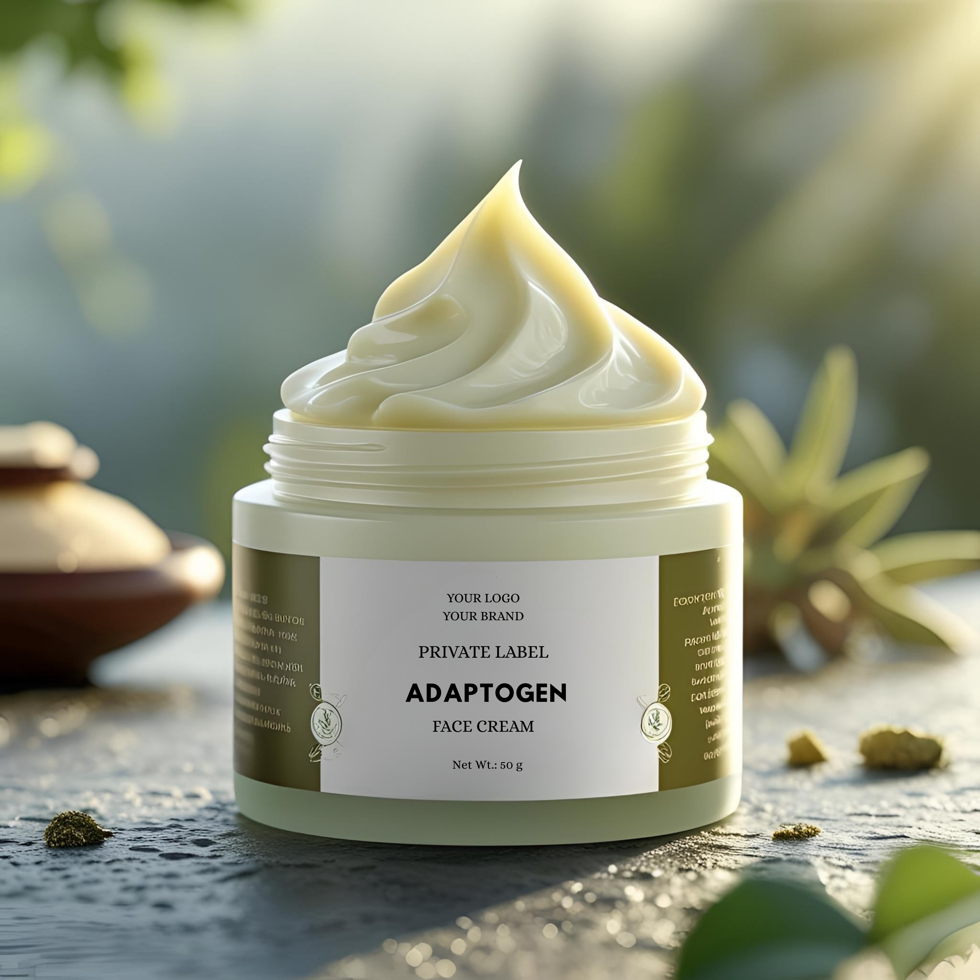 Private-Label-Adaptogen-Face-Cream,white label cream 