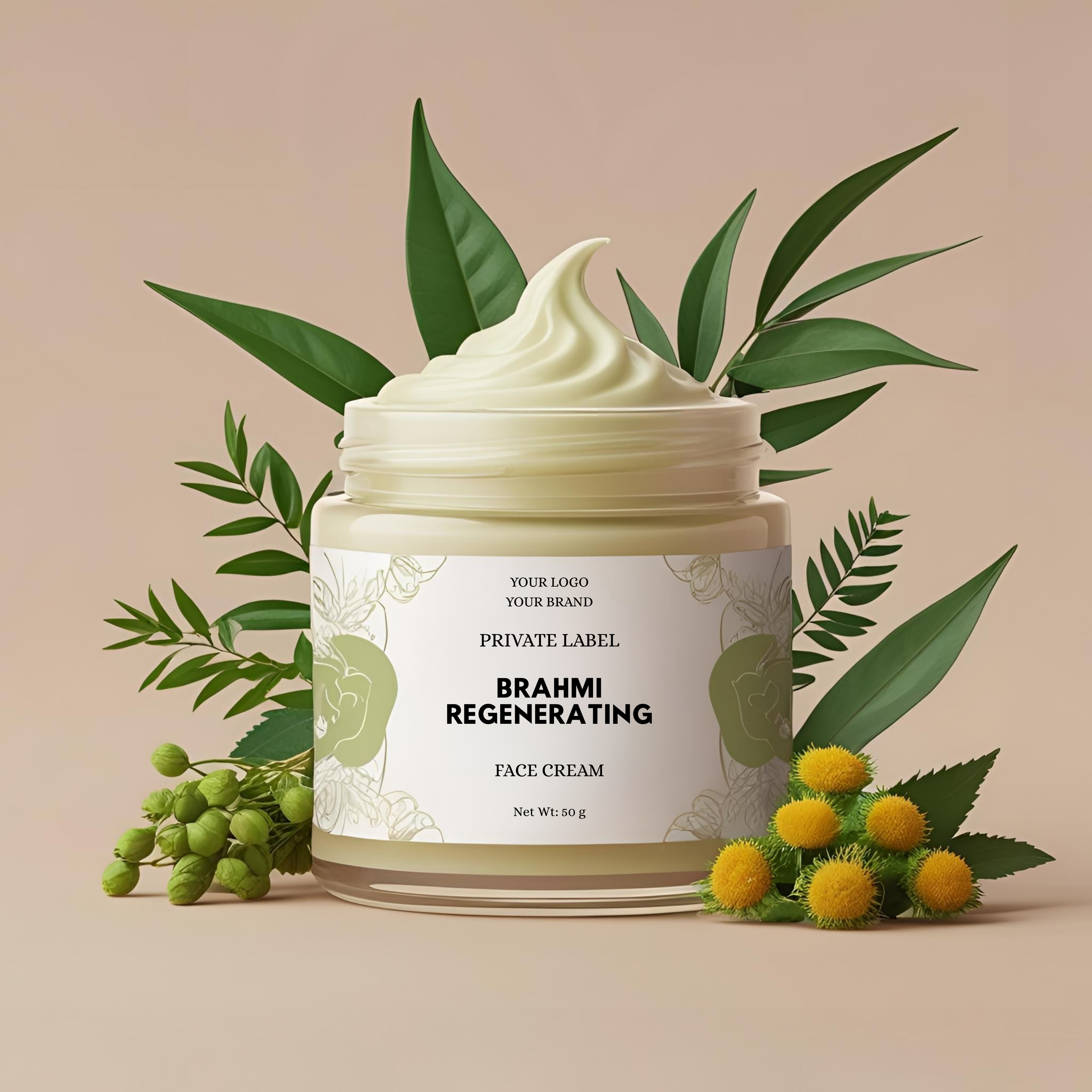 face cream manufacturer,private label face cream,private label Brahmi face cream