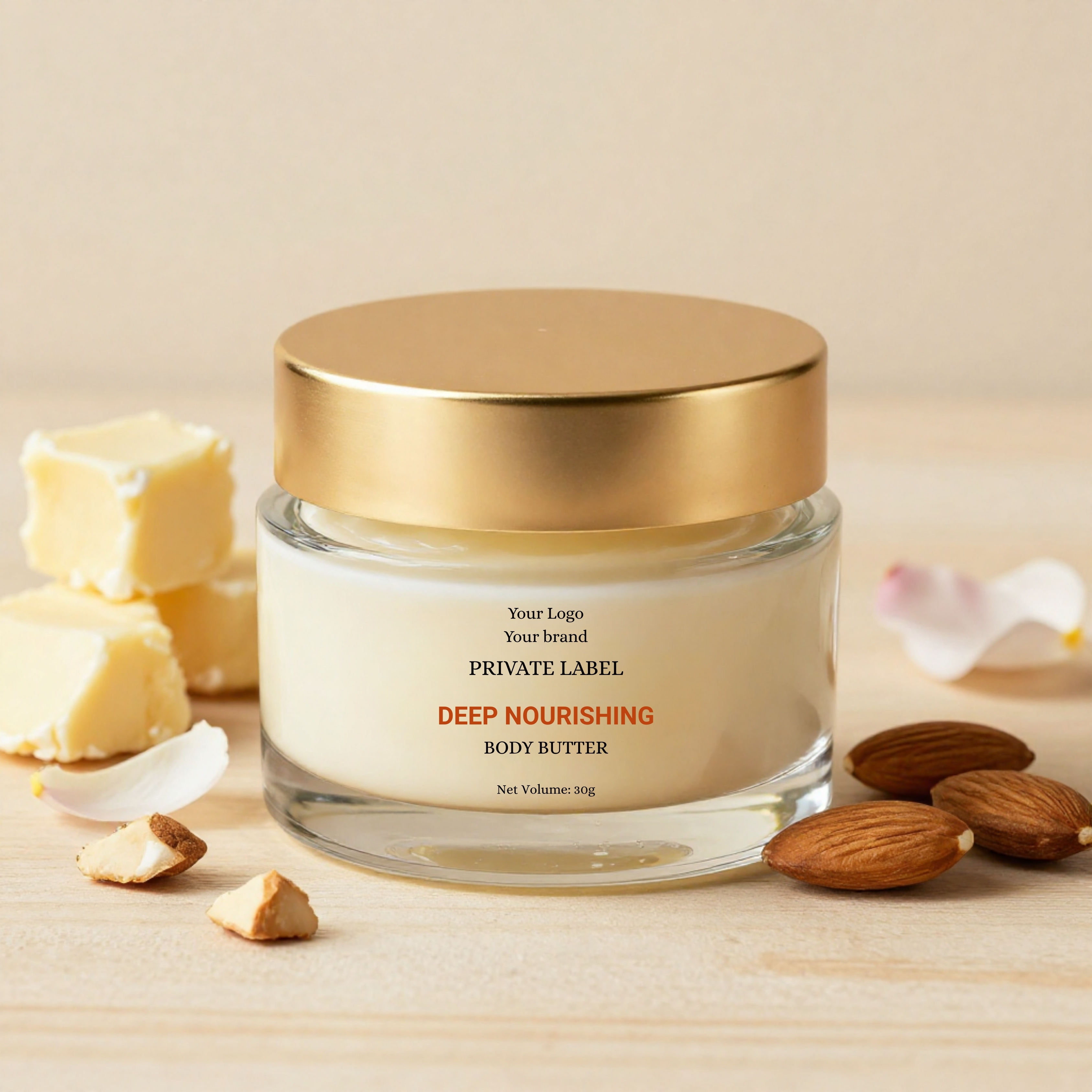 Low MOQ Private Label Skincare Manufacturer,Private Label Deep Nourishing Body Butter, body butter exporter