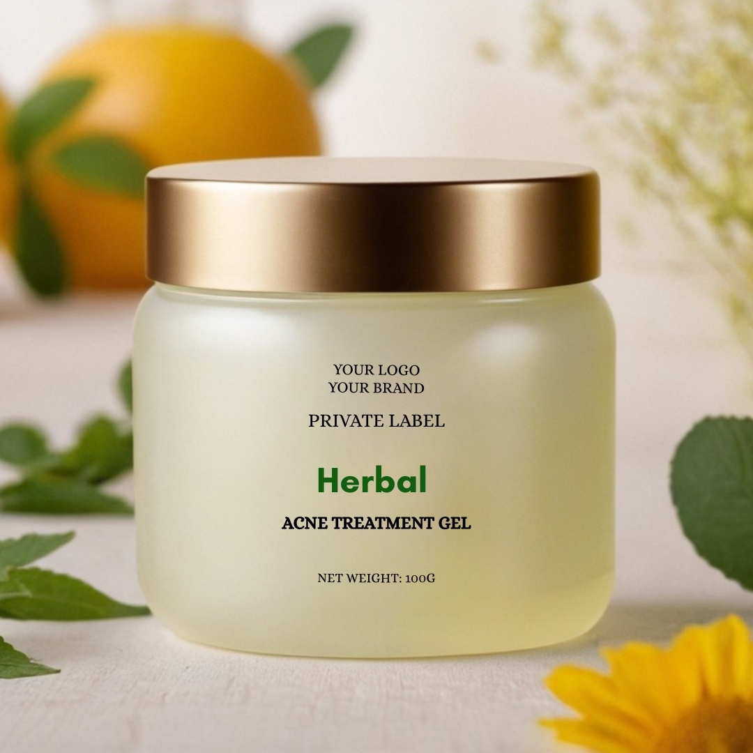 private label herbal acne treatment gel, best gel for clear face 