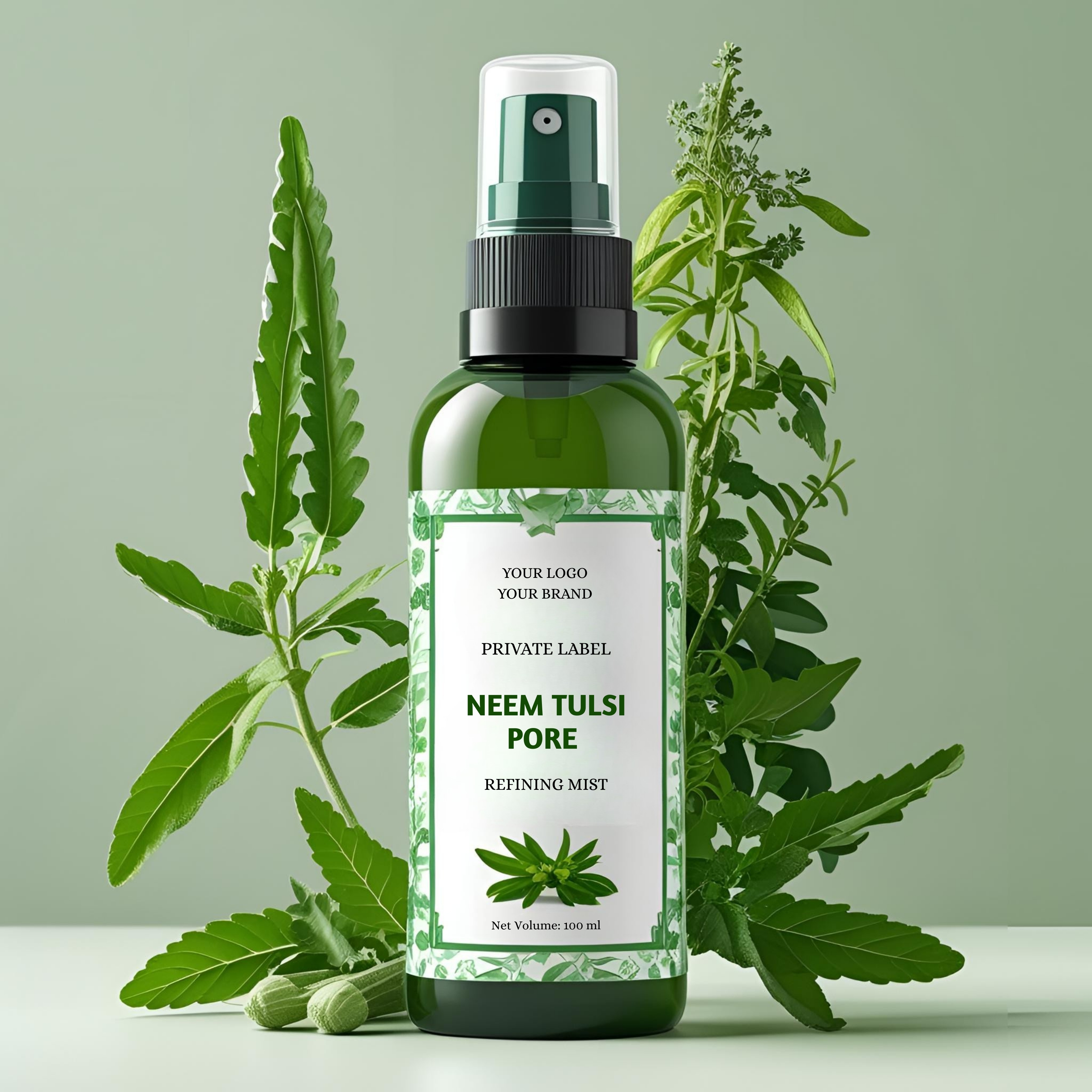 private label mist ,mist manufacturer,neem mist manufacturer,private label neem tulsi mist