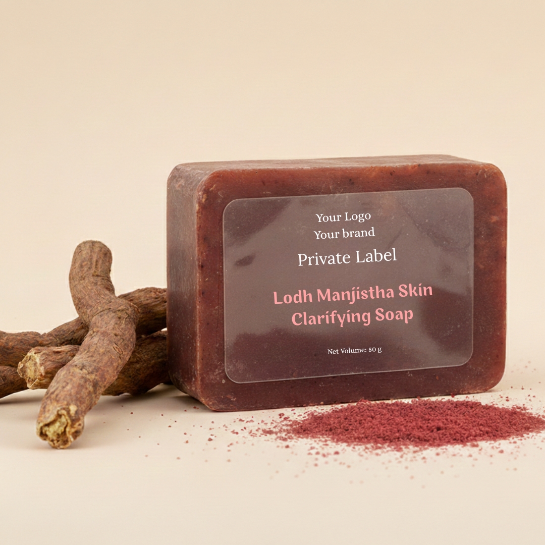 clear skin naturally bars manufacturer, private label lodh manjistha skin clarifying soap, cosmetic manufacturer 
