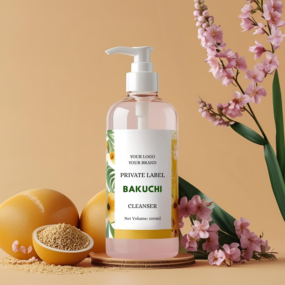 organic cleanser manufacturer,private label bakuchi cleanser supplier, private label products,skincare manufacturer