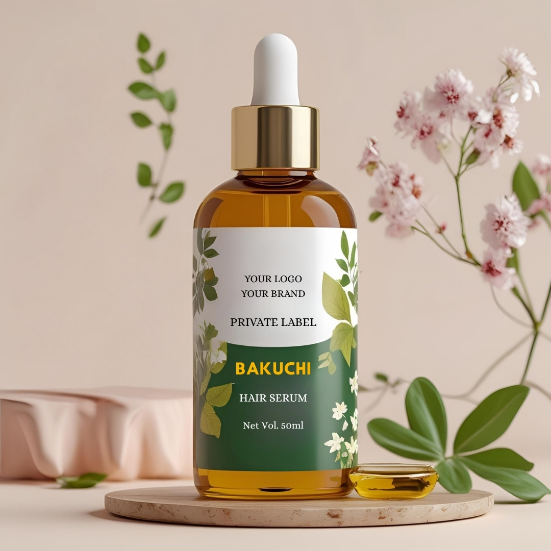 private label bakuchi hair serum manufacturer,private label serum for long hairs ,anti dandruf serum manufacturer, pure essentials oil manufacturer