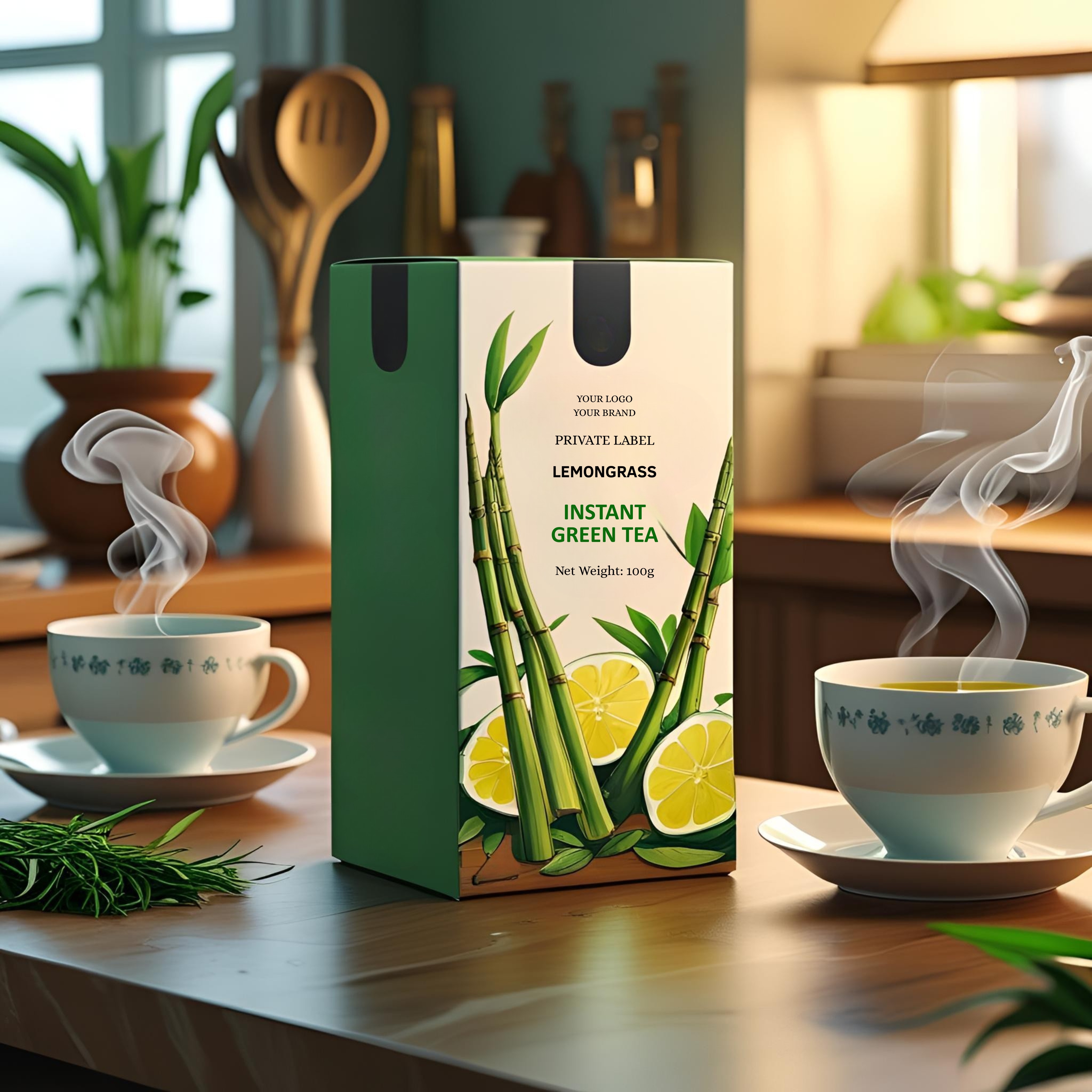 Private-label-Lemongrass-Instant-Green-Tea